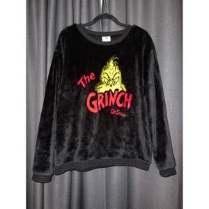 Ugly Christmas Sweater Xmas Sweatshirt Fleece Crewneck Size Large Grinch
